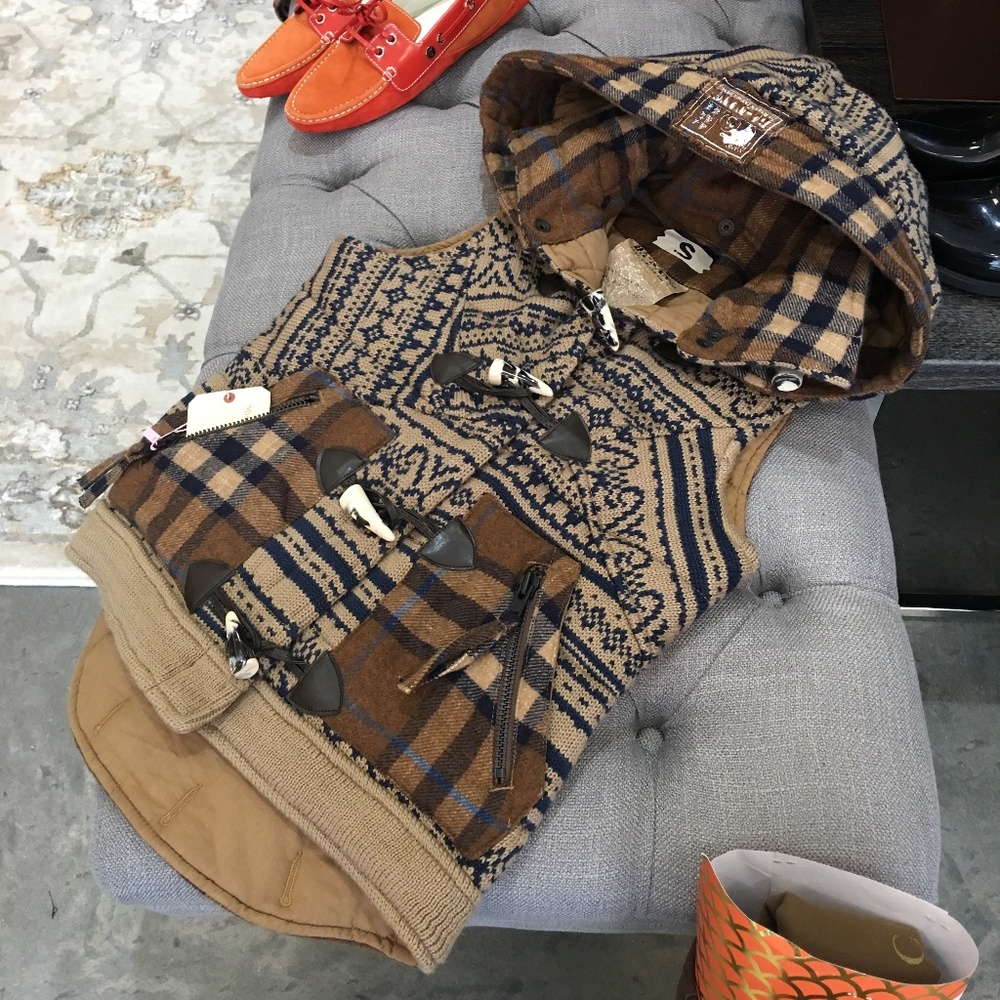 New Da-Nang Knit Wool Vest Coat Jacket - Picture 2 of 8